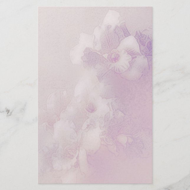 Orchidee träumt blasses - Rosa Briefpapier (Vorderseite)