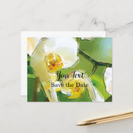 Orchidee weiß - Aquarell-Design | Postkarte