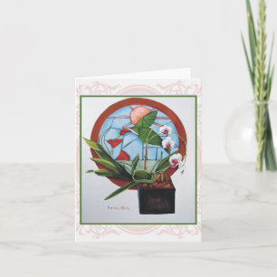 Orchideen-Anmerkungskarte Karte