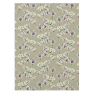 Orchideen-Aquarell-Malerei Tischdecke