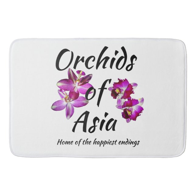 Orchideen Asiens Badematte (Vorderseite)