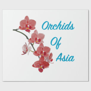 Orchideen Asiens Day Spa Geschenkpapier