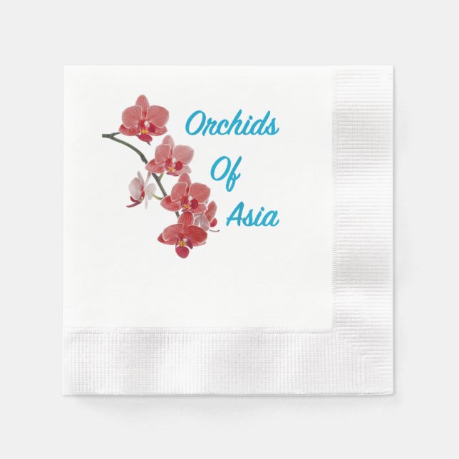 Orchideen Asiens Day Spa Serviette (Vorderseite)