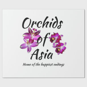 Orchideen Asiens Geschenkpapier
