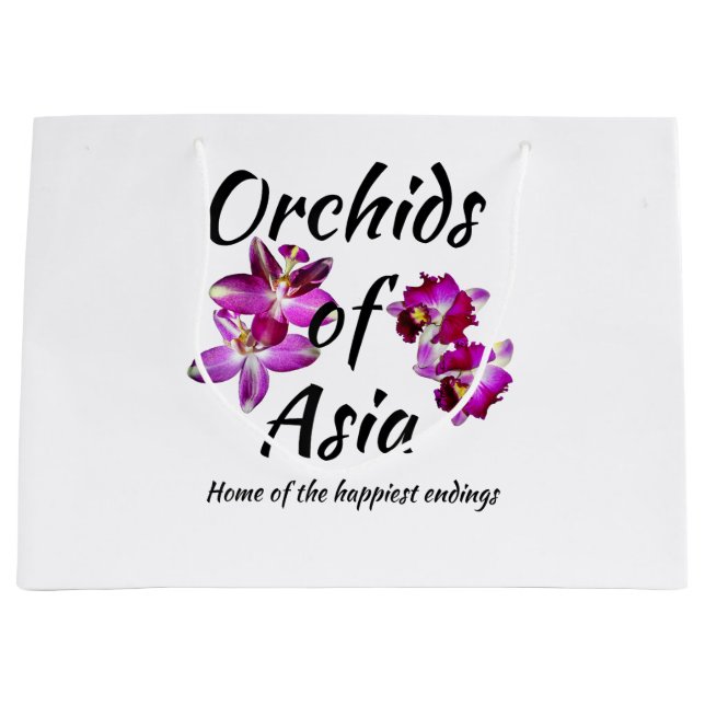 Orchideen Asiens Große Geschenktüte (Vorderseite)