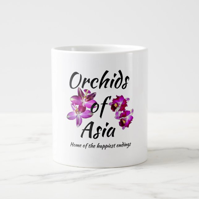 Orchideen Asiens Jumbo-Tasse (Vorderseite)