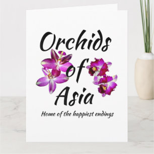 Orchideen Asiens Karte