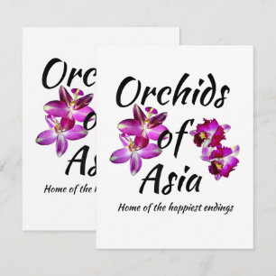 Orchideen Asiens Karte