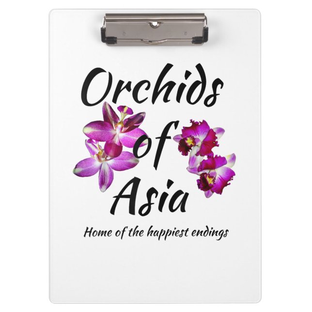Orchideen Asiens Klemmbrett (Vorderseite)