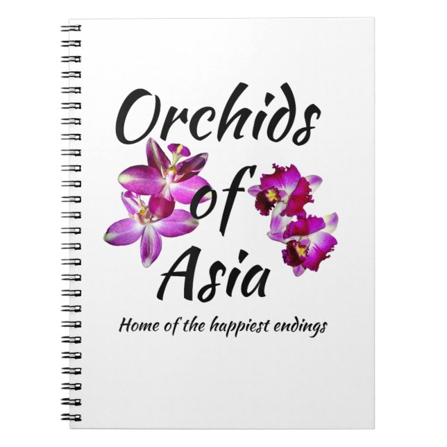 Orchideen Asiens Notizblock (Vorderseite)