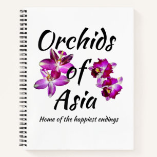 Orchideen Asiens Notizbuch