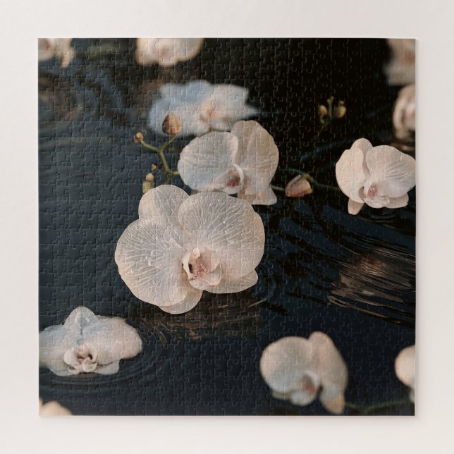 Orchideen auf Still Wasser (Vertikal)