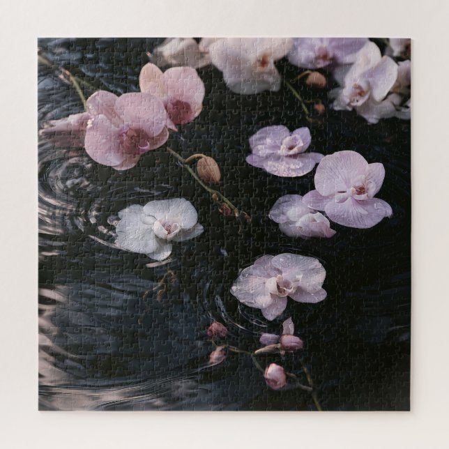 Orchideen auf Still Wasser (Vertikal)