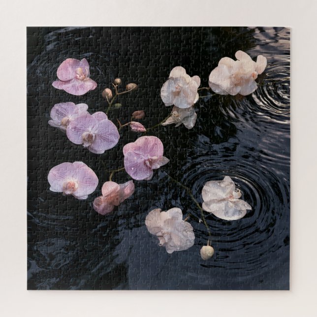 Orchideen auf Stillwasser (Vertikal)