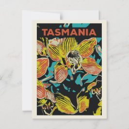 Orchideen aus Tasmanien, Australien Postkarte