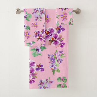 Orchideen Badhandtuch Set