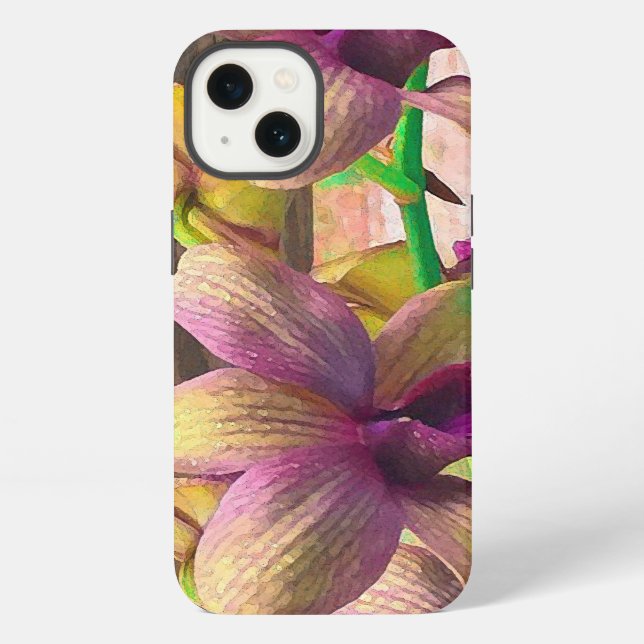 Orchideen blühen iPhone hülle (Rückseite)