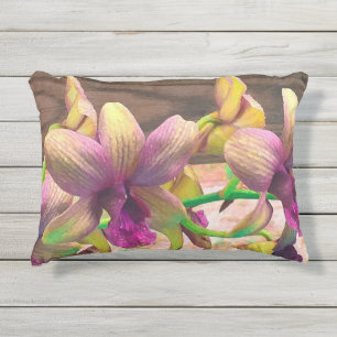 Orchideen blühen kissen für draußen