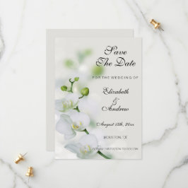 Orchideen-Blume-Hochzeit Save The Date