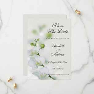 Orchideen-Blume-Hochzeit Save The Date