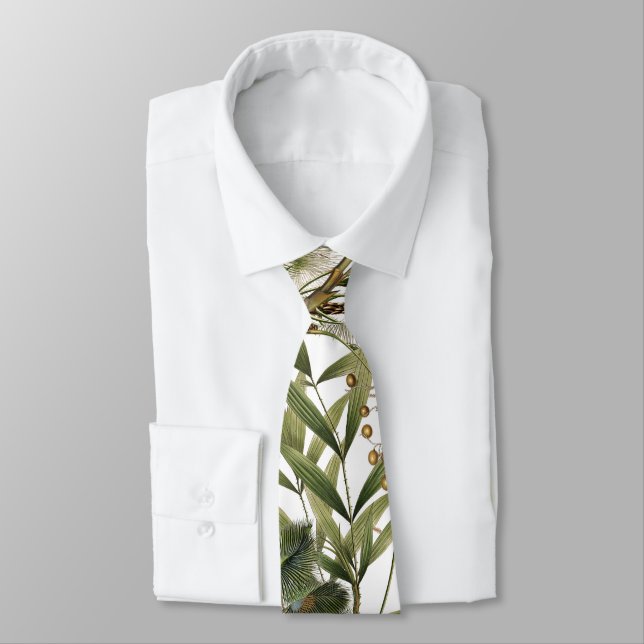 Orchideen-Blumen-Palme-tropische Insel-Krawatte Krawatte (Gebunden)
