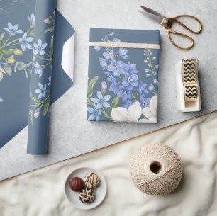 Orchideen-Blumenstrauß, Floral Aquarell Geschenkpapier