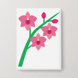 Orchideen Button