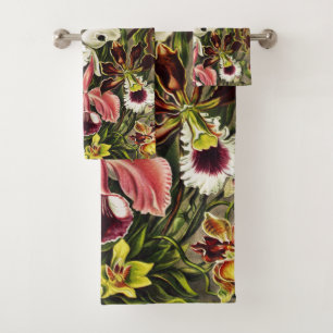 Orchideen Denusblumen Ernst Haeckel Badhandtuch Set