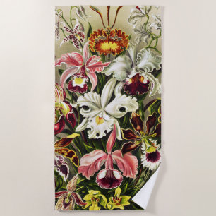 Orchideen Denusblumen Ernst Haeckel Strandtuch