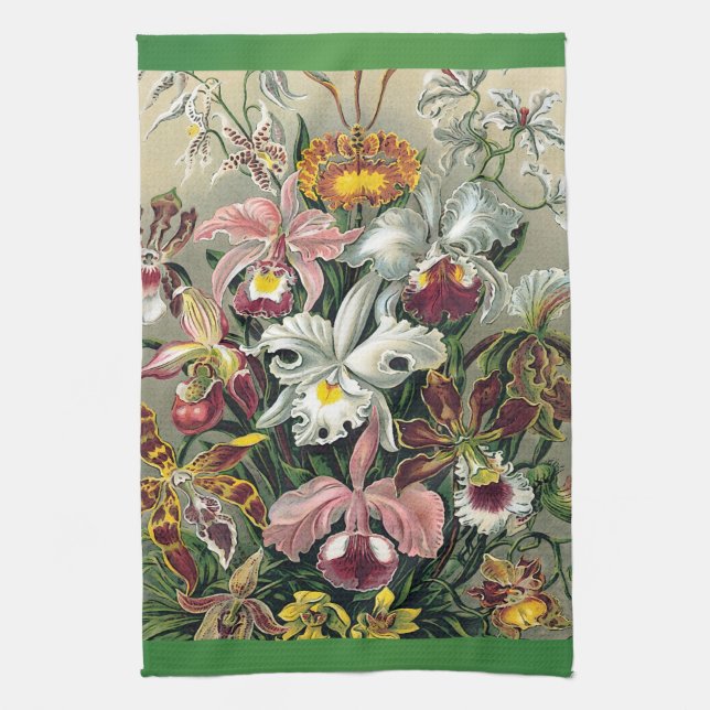 Orchideen durch Ernst Haeckel Handtuch (Vertikal)