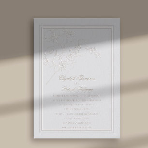 Orchideen Elegantes Rahmen Formal Elegante Hochzei Einladung