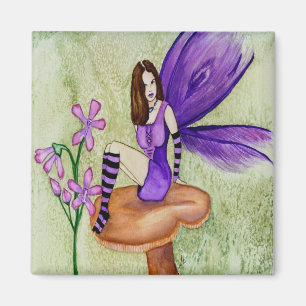 Orchideen-feenhafter quadratischer Magnet