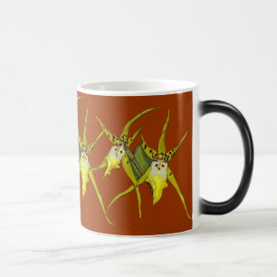 Orchideen-gelbe verwandelnde Tasse