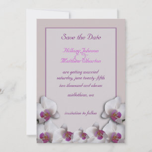 Orchideen Hochzeitstermin Ankündigung