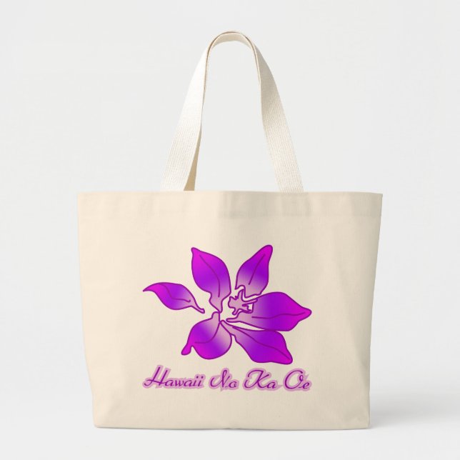 Orchideen-Insel-Strand-Tasche Jumbo Stoffbeutel (Vorne)