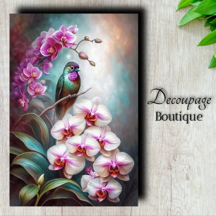 Orchideen-Juwel-Decoupage Seidenpapier