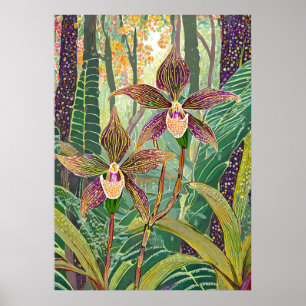 Orchideen Kunst V08 Poster
