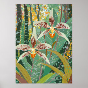 Orchideen Kunst V12 Poster