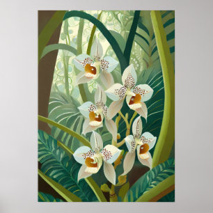 Orchideen Kunst V23 Poster