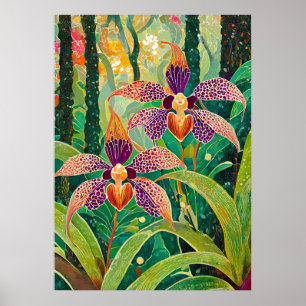 Orchideen Kunst V26 Poster