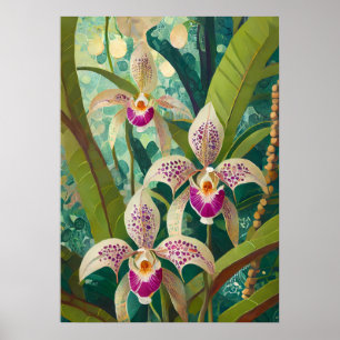 Orchideen Kunst V27 Poster