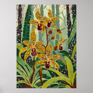 Orchideen Kunst V38 Poster