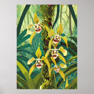 Orchideen Kunst V46 Poster