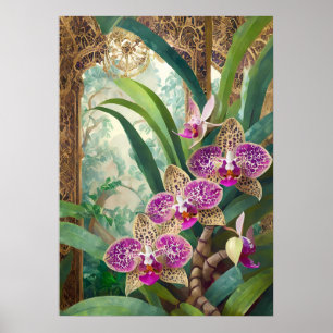 Orchideen-Kunst V53 Poster