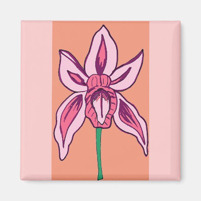 Orchideen Magnet (Vorne)