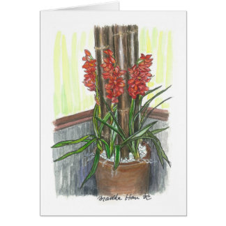 Orchideen mit Bambus