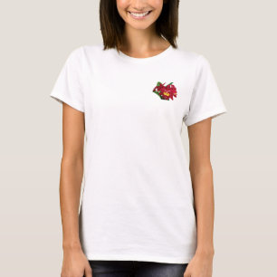 Orchideen-Öl auf Leinwand-T - Shirts alles dunkle