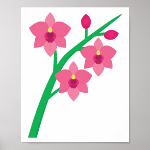 Orchideen Poster