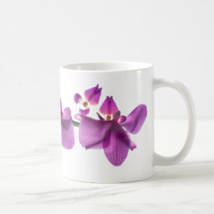 Orchideen-Reihe auf Weiß 11-Unze-klassische weiß Kaffeetasse