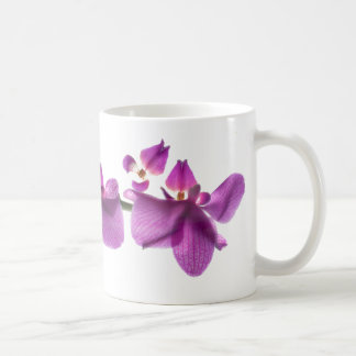 Orchideen-Reihe auf Weiß 11-Unze-klassische weiße Kaffeetasse